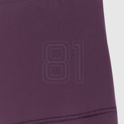 6. Women's leggings 4F CAS F1195 dark purple 4FWAW25TTROF1195 50S