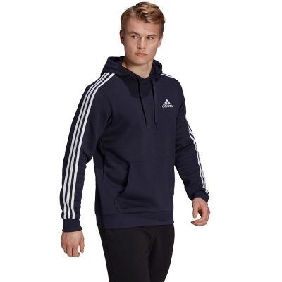 17. adidas Essentials Fleece 3-Stripes Hoodie M GK9073