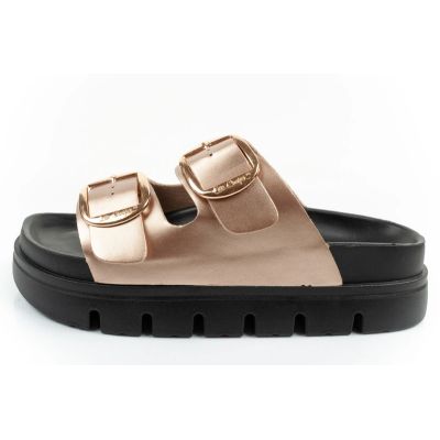2. Lee Cooper shoes women's slippers gold comfortable platform fashionable