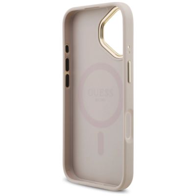 7. Guess 4G Strass Logo MagSafe Case for iPhone 17 - Pink