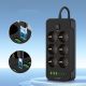 3. Tech-Protect PC6X6 Power Strip 6 Sockets 240V + 3xUSB-A + 3xUSB-C 200cm - Black