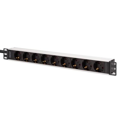 9. Digitus DN-95440 PDU 9-way power outlet 1U Black, Silver