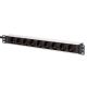 9. Digitus DN-95440 PDU 9-way power outlet 1U Black, Silver
