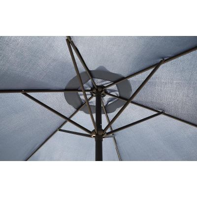 9. GARDEN UMBRELLA 300CM FOLDING NAVY BLUE