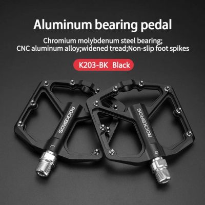 3. Rockbros K203-BK bicycle pedal set - black