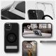 6. Spigen Ultra Hybrid S MagSafe Case with Stand for iPhone 15 - Black