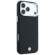 4. BMW Sign Deboss Quilted Metal Logo MagSafe Case for iPhone 18 Pro / 17 Pro - Black