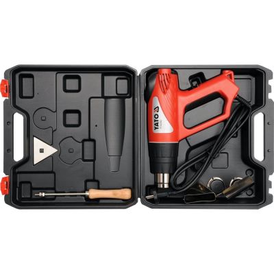 3. Yato YT-82292 Heat Gun 500 l/min 550 °C 2000 W Black, Grey, Orange