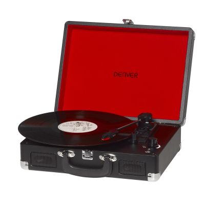 6. Denver VPL-120 Turntable with USB for PC Recording, Black