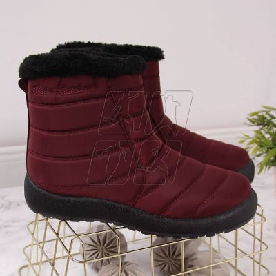 4. Waterproof snow boots with zipper NEWS W EVE181C burgundy