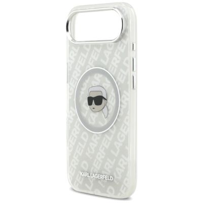 6. Karl Lagerfeld IML Karl Head Logo MagSafe iPhone Air Case - Gray