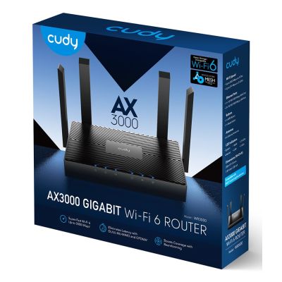 12. CUDY WR3000 LAN Gigabit AX3000 WiFi 6 Mesh router
