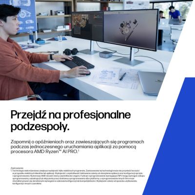 7. HP ZBook 8 G1ak 14 Ryzen AI 7 PRO 350 14.0"WQXGA 120Hz 500nits AG 32GB DDR5 5600 SSD1TB Radeon 860M Cam IR 5 MPx 62Wh W11Pro 3Y OnSite