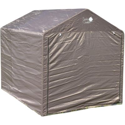 2. GARDEN GARAGE PAVILION 1.57x2.19x1.7M GRAY SASKA GARDEN