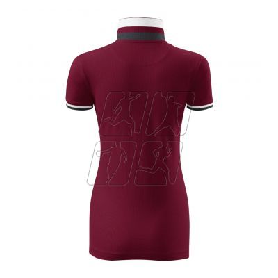 2. Malfini Collar Up W MLI-25786 garnet polo shirt