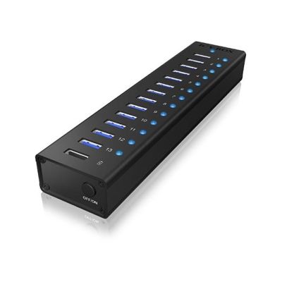 2. Icy Box 13-Port USB 3.0 Hub with USB Charging Port (IB-AC6113)