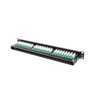 5. Patch panel Lanberg PPU5-1048-B (1U; 19"; cat. 5e; 48xRJ-45)
