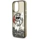 6. Karl Lagerfeld Liquid Glitter Choupette Logo MagSafe iPhone 17 Case - Black