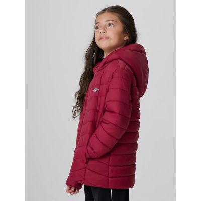 5. Girls' jacket with synthetic filling 4F 4FJRAW26TDJAF1054-60S