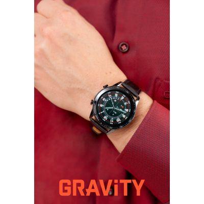 3. Smartwatch Gravity Black 2 Straps GT10-3