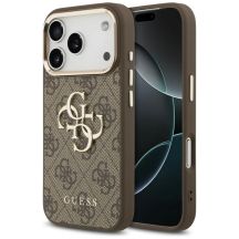 Guess 4G Big 4G Classic Logo Case for iPhone 17 Pro / 18 Pro - Brown and Gold
