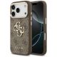 Guess 4G Big 4G Classic Logo Case for iPhone 17 Pro / 18 Pro - Brown and Gold