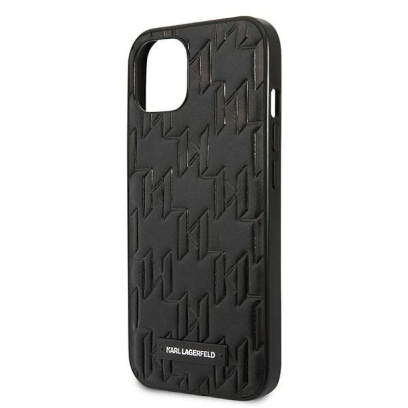 5. Karl Lagerfeld KLHCP13SMNMP1K iPhone 13 mini 5,4 "hardcase black / black Monogram Plaque