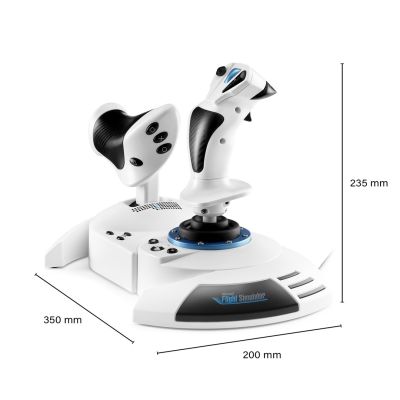 10. Thrustmaster T.Flight Hotas 5 Microsoft Flight Simulator Edition White USB Flight Sim Digital PC, PlayStation 5, PlayStation 4