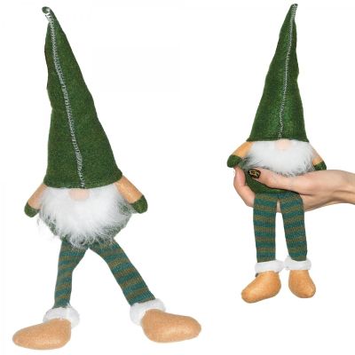 13. DECORATIVE gnome dwarf 30+15cm green