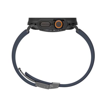 7. AmazingThing Radix Glass Screen Protector with Case for Apple Watch UItra 3 49mm - Black