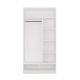 6. Modular Wardrobe OPENO SET 260/200 WHITE – Drawers, Rails and Shelves, Large, for the Bedroom