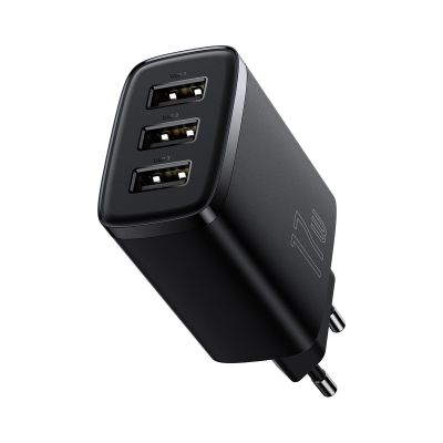 4. Baseus Compact charger 3x USB 17W black (CCXJ020101)