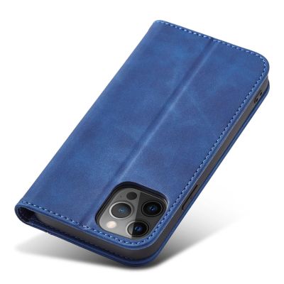5. Magnet Fancy Case Case for iPhone 12 Pro Max Pouch Card Wallet Card Stand Blue