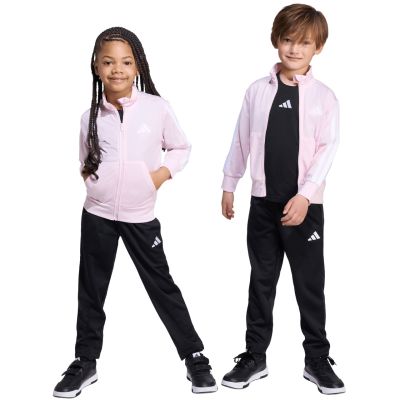 adidas Essentials Climacool Pink and Black Kids Tracksuit JX8771