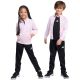 adidas Essentials Climacool Pink and Black Kids Tracksuit JX8771