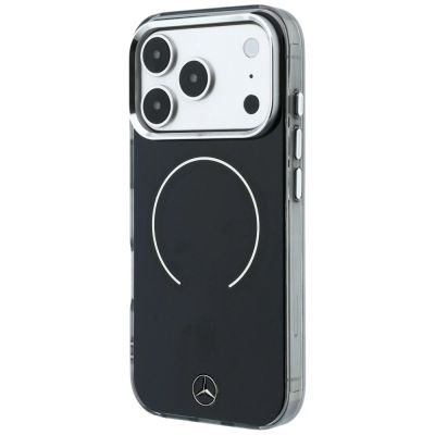 2. Mercedes Double Layer Iconic Logo MagSafe Case for iPhone 18 Pro Max / 17 Pro Max - Black