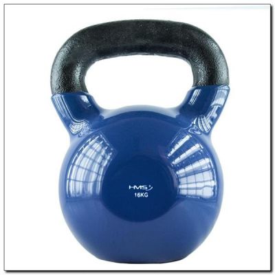 Blue HMS KNV16 cast iron kettlebell 16kg