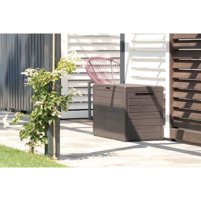 22. GARDEN BOX 140L BROWN WOODEBOX