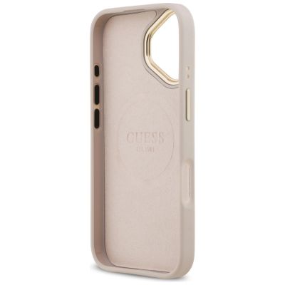 7. Guess 4G Logo Plate MagSafe Case for iPhone 17 - Pink
