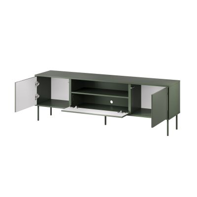 2. EF TRESSE TV cabinet 180x40x54.5 matt green