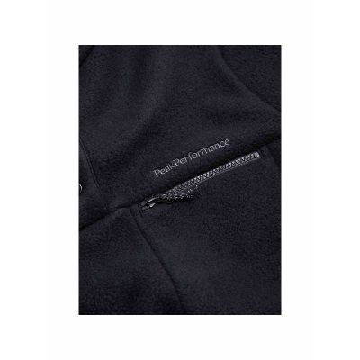 4. Peak Performance M Fleece Snap T-Neck sweatshirt black