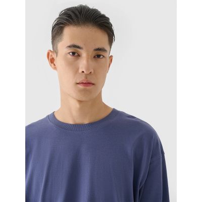 4. Men's oversize longsleeve with print 4F 4FRAW24TLONM507-32S