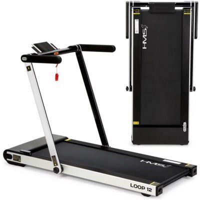 8. HMS Loop12 Gray Electric Treadmill