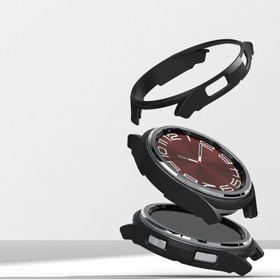 8. Ringke Slim 2-pack Case for Samsung Galaxy Watch 6 Classic 43mm - Black and Clear