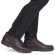 6. Men's brown leather ankle boots, insulated, Rieker 10507-25