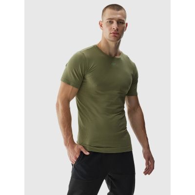 Men's seamless training shirt 4F 4FWAW24TFTSM0975-44S