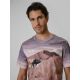 3. Men's regular printed T-shirt 4F 4FRSS26TTSHM4229-83A