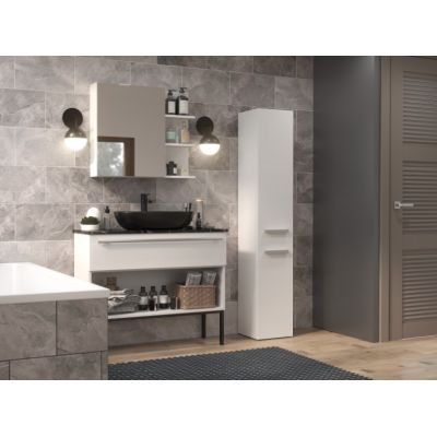 5. Bathroom cabinet NEL IV 31x30xH174 matt white