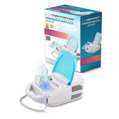 9. Esperanza ZEPHYR ECN002 compressor inhaler (white, blue)
