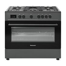 Ravanson KWGE-K90A Cheff Modern Black gas-electric cooker